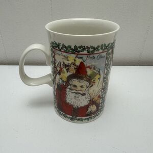 Dunoon Stoneware Christmas Mug Cup Santa Claus Made in England Holiday
